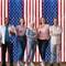Patriotic America Tinsel Foil Fringe Curtains - 2 Pack Red, White & Blue Independence Day Memorial Day Veteran Party Photo Booth Decorations